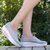 2017年春夏新款摇摇鞋透气女鞋休闲运动松糕鞋坡跟单鞋网布鞋(紫色 180cm(40))第2张高清大图