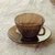 DURALEX多莱斯 法国进口 耐热钢化玻璃餐具咖啡杯碟套装(咖啡色)第3张高清大图