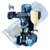 星辉Rastar奔驰遥控变形机器人RS战警一键遥控变形车金刚儿童玩具车(蓝色)第3张高清大图