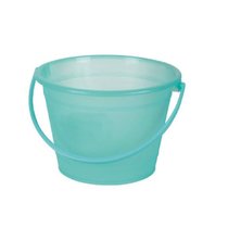 加厚塑料水桶 欧式磨砂水桶 5.5L 中号 提水桶储水桶洗车桶2041 颜色随机(默认 默认)