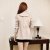 苏醒的乐园 2013秋装新款新品 韩版女装优雅修身时尚风衣FY172(米白色 S)第2张高清大图