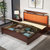 金屋藏娇新中式实木床主卧室现代简约1.5M1.8米双人床小户型木板床(1.5米单床)第2张高清大图