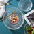 包邮 日式金边玻璃碗时尚ins简约创意圆形甜品碗水果沙拉碗糖果缸(千叶缸沙拉碗（透明大号）)第4张高清大图