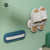 日本AKAW爱家屋多米诺浴室鞋架卫生间免打孔壁挂式门户鞋子收纳架(白色+粉色)第3张高清大图