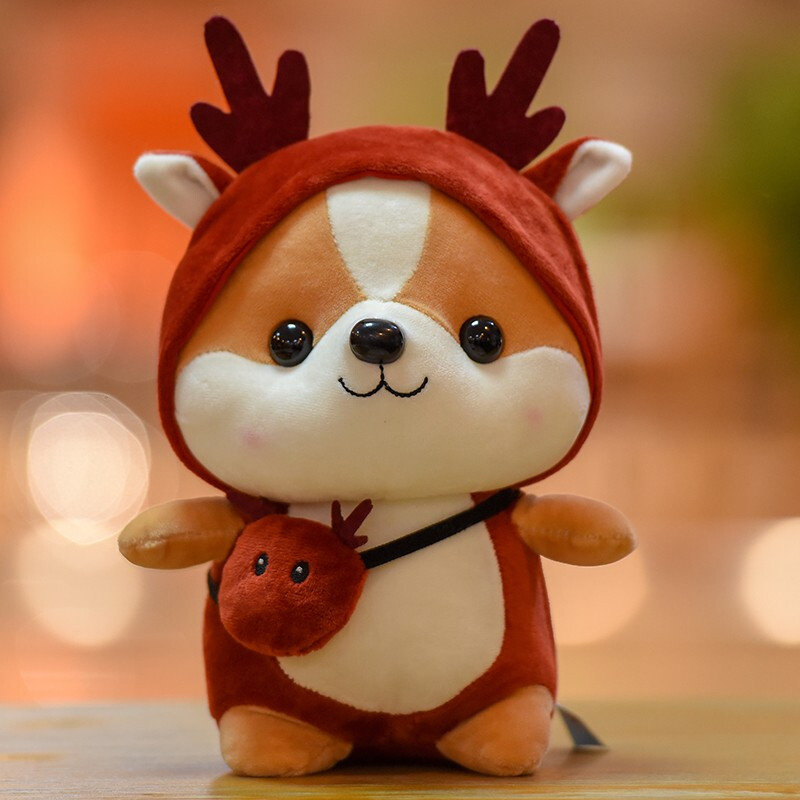 毛绒玩具 宝宝玩偶布娃娃25cm麋鹿公仔 国美超市甄选【图片 价格 品牌