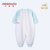 小米米minimoto新生儿长袖和连身连体衣哈衣爬服宝宝内衣(粉蓝-旅行家对襟 80cm（9-18个月）)第2张高清大图