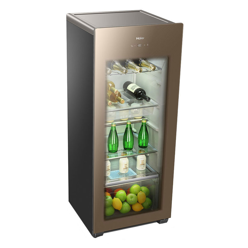 haier海尔冰吧lc167j167升单冷藏mrt梯度控温单门酒柜