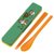 日本制skater斯凯达卡通儿童餐具筷子勺子套装外出便携套两2件套(迪士尼公主 默认版本)第4张高清大图