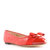 Salvatore Ferragamo女士红色缝皮革平底鞋 01-M831-6721048.5红 时尚百搭第5张高清大图