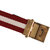 BALLY 巴利 男士红色+米色织物+牛皮卡扣腰带 TEONIS 35 M/656(红色 100码)第4张高清大图