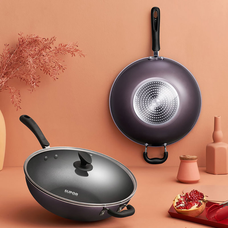 苏泊尔不粘炒锅ec32sp05轻烟少油可通用