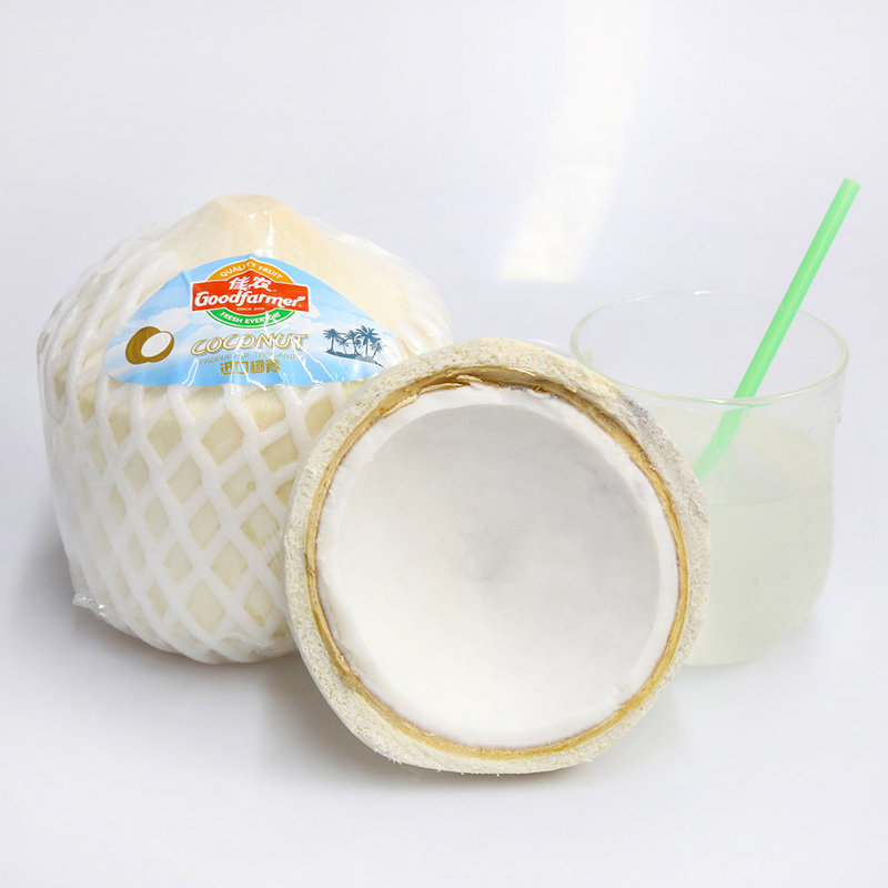 佳农真选定制泰国椰青新鲜椰青4粒装大果900g孕妇水果甘甜多汁树上