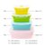 便携户外旅行泡面碗伸缩餐具可微波炉冰箱保鲜食品(日韩粉(四件套5.6.7.8寸))第2张高清大图