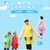 新款加厚卡通儿童雨衣带书包位充气帽檐宝宝儿童学生雨衣雨披(黄色 XL)第2张高清大图