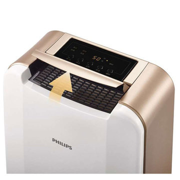 飞利浦（Philips） DE4202 白色 自动除湿控制，数字式传感器，准确反馈室内空气湿度，除湿器