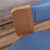 【京好】实木转椅 现代简约环保电脑椅 可旋转扶手软面办公椅实木转椅A18(蓝色 快递送货)第3张高清大图