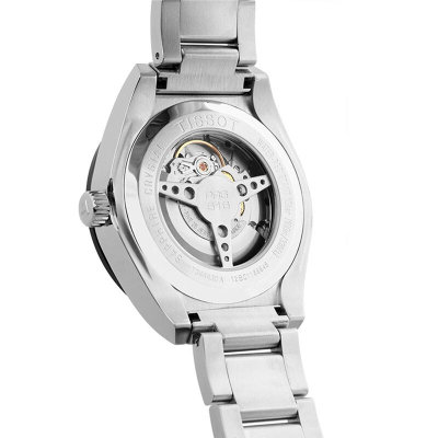 天梭/Tissot瑞士手表 律驰PRS516系列 自动机械钢带男士手表T044.430.21.051.00(黑壳白面白带)