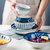 officenoki日式釉下彩健康陶瓷餐具套装8件套(混色 8件套)第2张高清大图