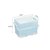 厨房碗筷收纳盒大号塑料碗柜带盖抽屉式沥水碗架厨房置物架装碗箱(中号北欧蓝（无筷子筒）)第5张高清大图