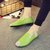 2017夏季男士一脚蹬懒人透气豆豆鞋韩版休闲鞋男士英伦潮社会小伙鞋(绿色 44)第2张高清大图