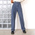 女生高腰牛仔裤休闲直筒欧美简约四季款女设计感裤子(XL)第2张高清大图