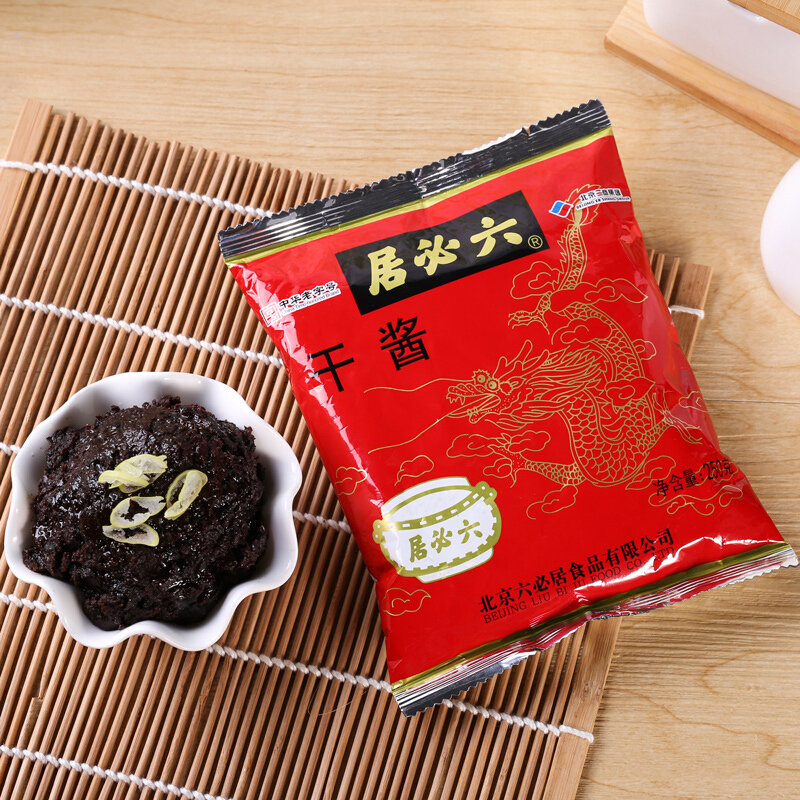 六必居干黄酱250g 干酱豆瓣酱黄豆酱中华老字号新老包装随机发货