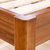 御品工匠 现代简约中式古朴大床1.5/1.8米实木双人床（特）(梨木色 1.8普通款)第3张高清大图