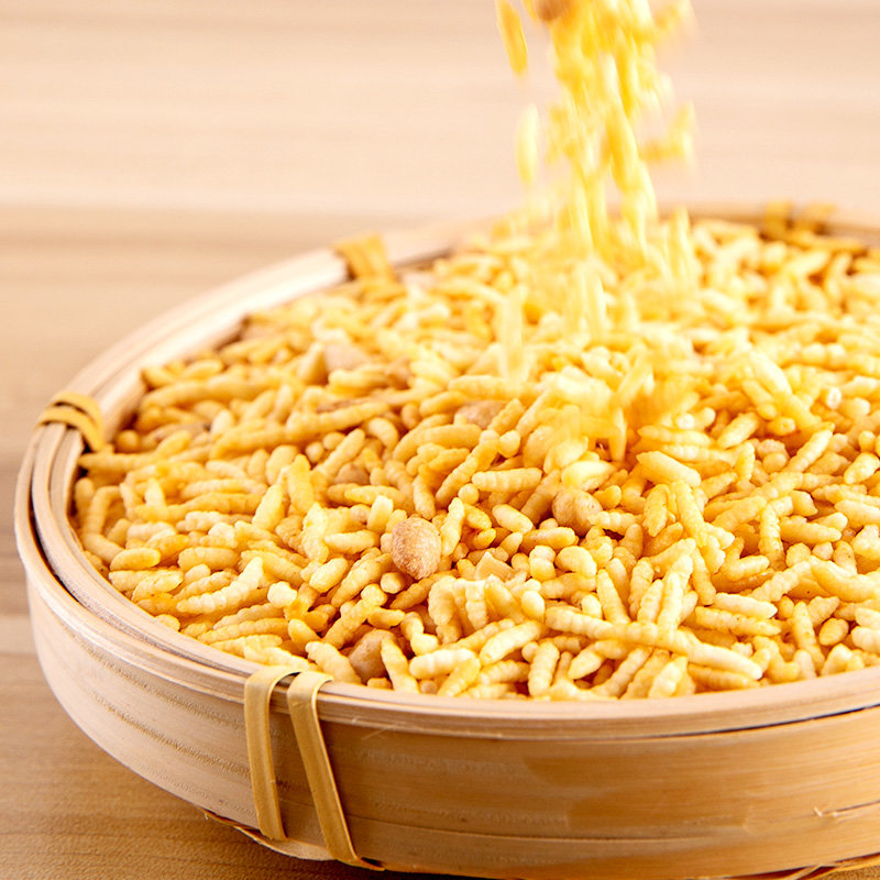 口水娃炒米泰国风味牛肉五香味小包装膨化食品散装办公室抗饿休闲零食