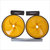 POVIT多功能静音健腹轮健身滚轮腹肌轮双轮运动健身训练器材黄色P-9238 国美超市甄选第3张高清大图