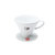 【旗舰店】HARIO进口V60手冲滤杯滴漏式陶瓷滤杯咖啡配套器具VDC(白色【1-4杯】 默认版本)第3张高清大图