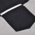 斯帕乐男 圆领男短袖T恤 男 短袖 纯棉拼色男体恤 半袖 4211E4002 (黑色 M)第4张高清大图