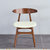 <定制家具>北欧田园橡木餐椅简约休闲咖啡厅椅子(原木色)第2张高清大图