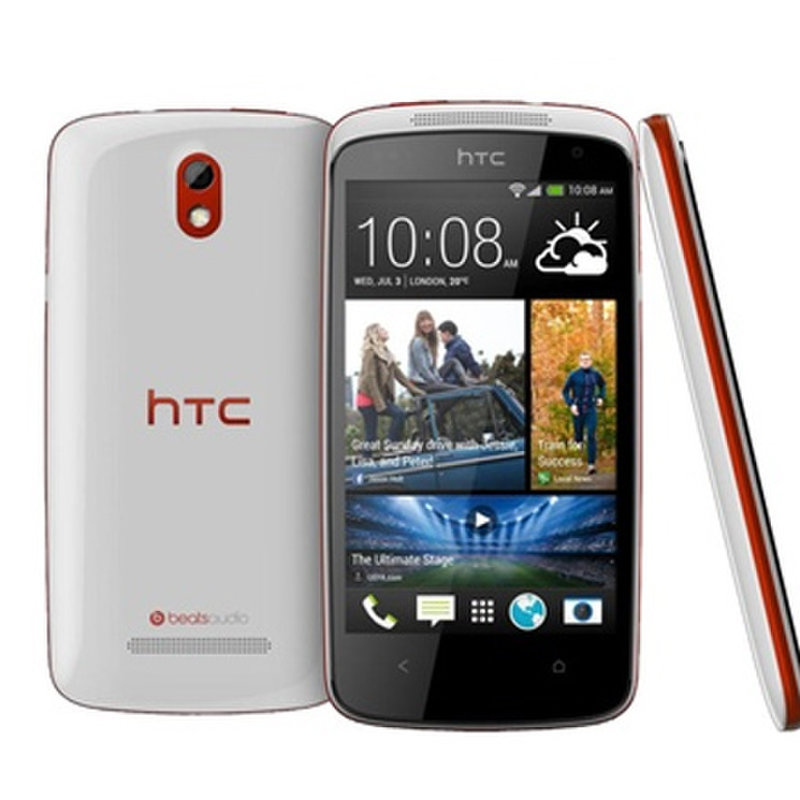 htc desirc 5060 3g智能手机 双卡双待(缎带红)
