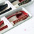 日本山中漆器金箔樱花树脂家用防滑筷子勺子筷架筷托餐具套装礼盒(一组*（黑色+红色各一套） 默认版本)第3张高清大图