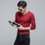 Bebeeru精梳棉V领男士长袖T恤男式纯色打底衫大码体恤运动上衣修身夏装R101 秒(R101红色 XL)第4张高清大图