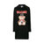 Moschino黑色女士卫衣式连衣裙 EV0453-0527-3555 0138黑色 时尚百搭第2张高清大图