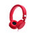 ULDUM U502手机耳机头戴式立体声带线控麦克风按键通用耳塞 (红色)第5张高清大图