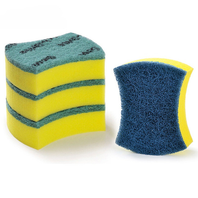 3m思高海绵百洁布超洁净3片装聚酯纤维6214送防刮擦百洁布