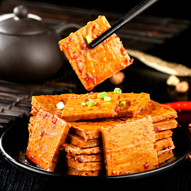 香香嘴麻辣豆干卤制豆腐干75g5袋休闲零食豆制品