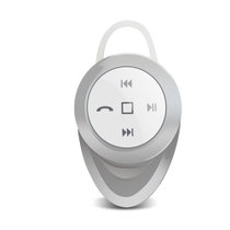 蓝牙耳机4.0挂耳式无线迷你4.1立体声双耳音乐车载耳塞式 轻巧舒适佩戴(银白色)