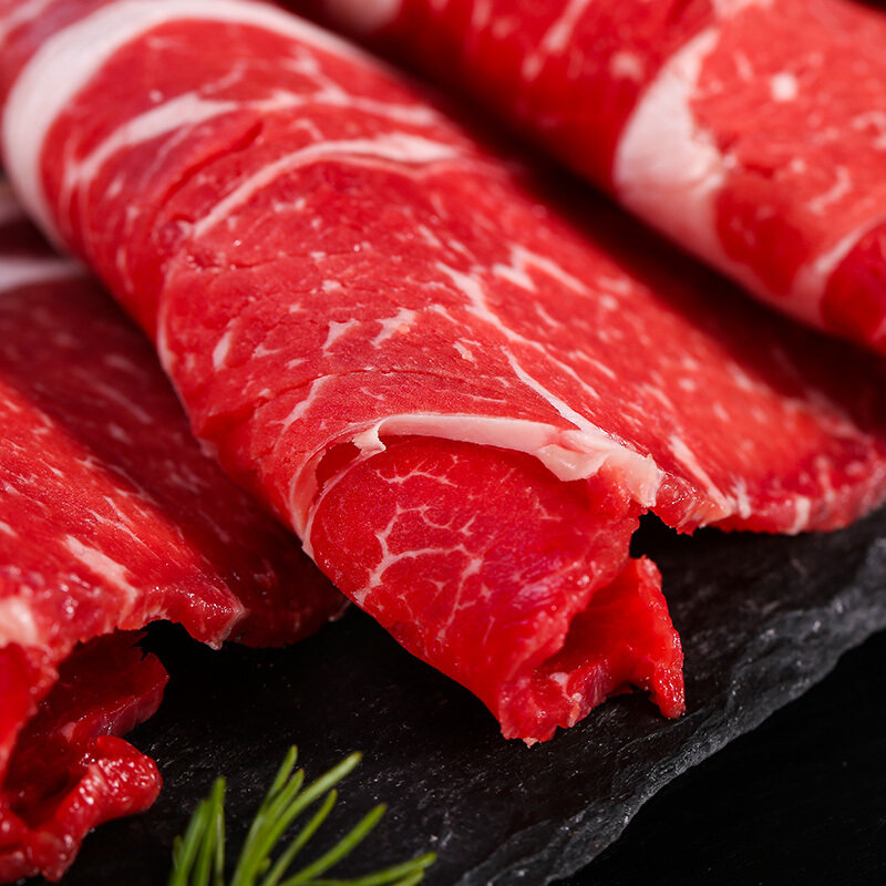 天莱香牛国产新疆有机原切牛肉片300g谷饲365天排酸48h清真ofdc有机