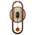 汉时（Hense)欧式复古实木装饰挂钟创意客厅古典石英静音摆钟HP11(胡桃木-石英机芯)第3张高清大图