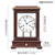 汉时客厅实木座钟欧式轻奢德国机械时钟客厅复古装饰台钟HD228(乌金木 德国14天机芯（单铃）)第2张高清大图
