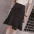 2018新款高腰不规则包臀裙一步裙中长款鱼尾裙半身裙(黑色 XL)第3张高清大图