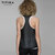 TITIKA瑜伽服夏季运动跑步假两件瑜伽服上衣背心透气排汗速干上衣63540(黑色 XL)第4张高清大图