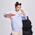 乔丹女服圆领套头运动卫衣针织上衣长袖女子卫衣L码紫 国美超市甄选第2张高清大图