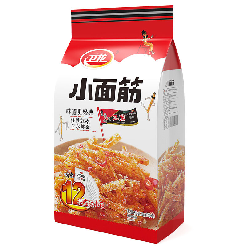 卫龙小面筋量贩装(香辣味)312g 国美超市甄选