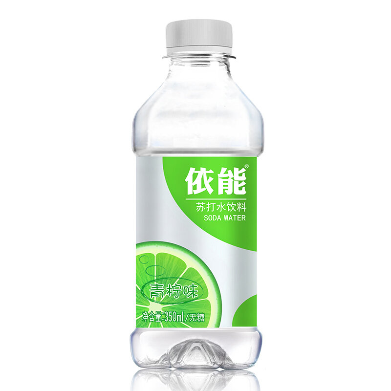 依能青柠味无糖无汽弱碱苏打水饮料350ml15国美超市甄选