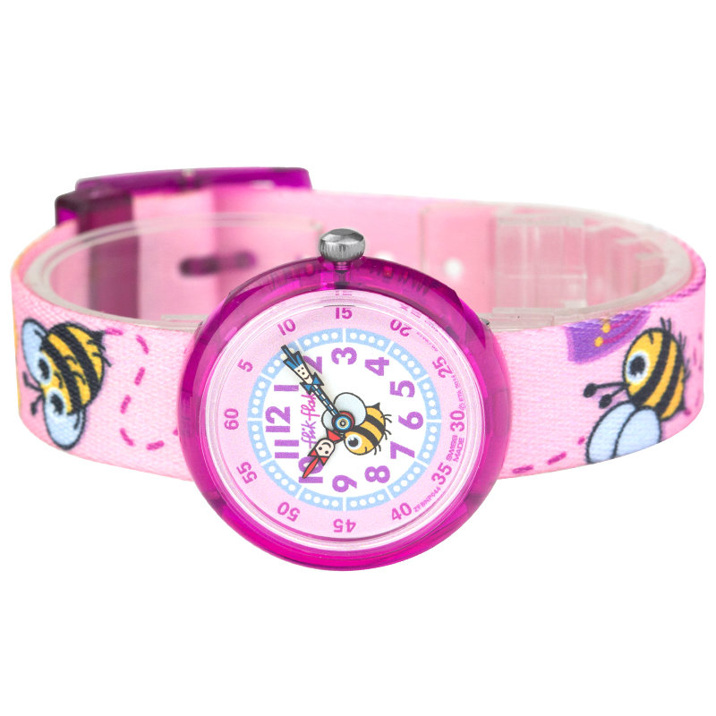斯沃琪swatch手表2015可爱卡通儿童表蜜密任务zfbnp044