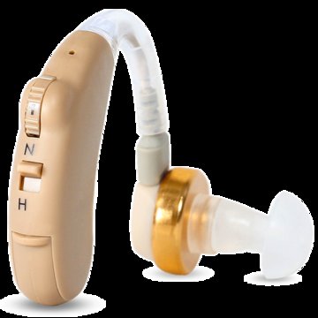 可孚 助听器健耳听V-185 耳背式老人助听器无线耳聋助听耳机赠送进口电池6颗